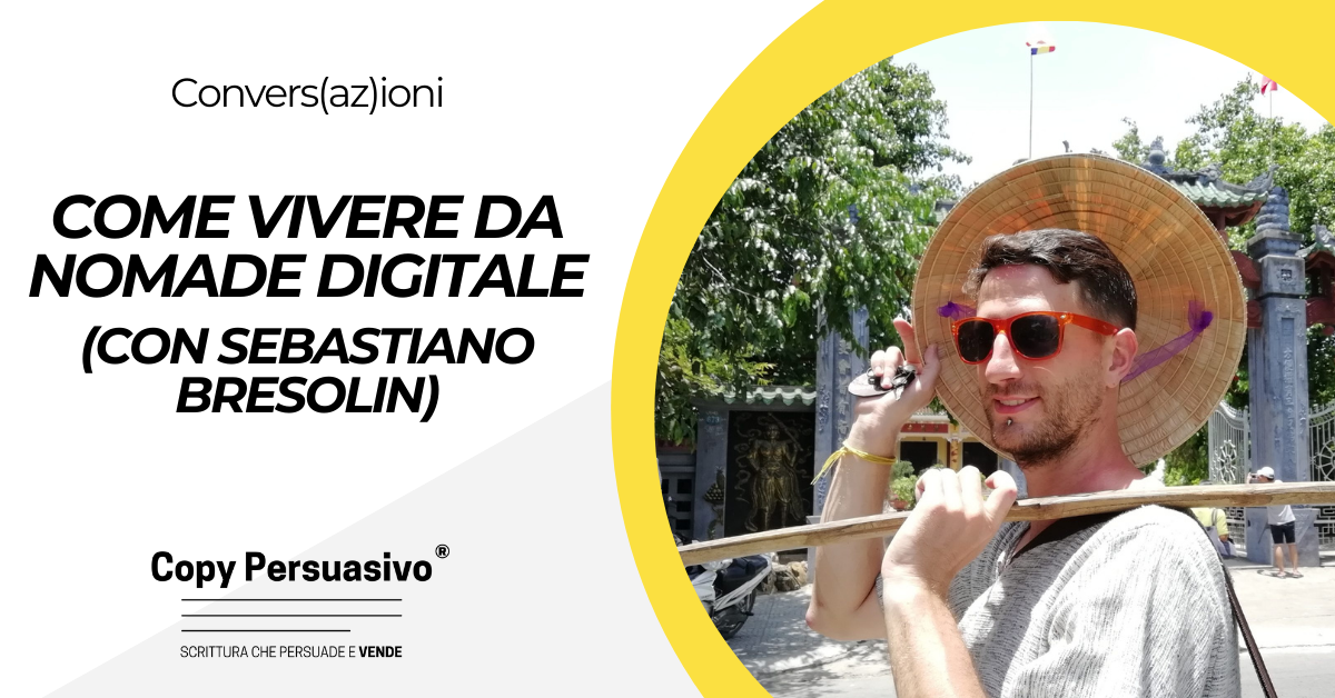 Come vivere da nomade digitale - con Sebastiano Bresolin - come diventare nomade digitale, nomadismo digitale lavoro, vivere da nomade digitale, destinazioni per nomadi digitali, guadagnare da nomade digitale, migliori lavori per nomadi digitali, esperienze nomadi digitali, smart working da remoto, costi vita nomade digitale, Sebastiano Bresolin