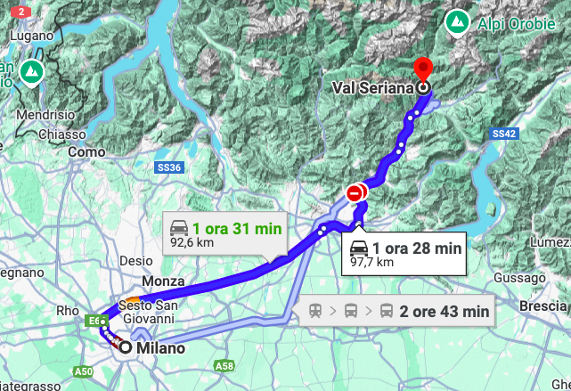 agenzia immobiliare marketing online per colmare distanza tra Val Seriana e Milano per vendita case vacanza